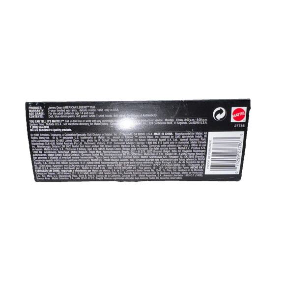 James Dean Collector Edition Mattel American Legend Barbie Ken NIB 27786 NRFB - Picture 8 of 12